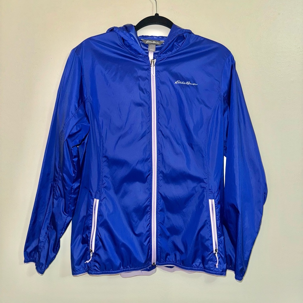 Eddie Bauer Blue Windbreaker Jacket